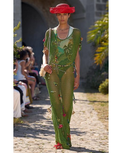 ALÉMAIS Green Lucena Printed One-Piece Swimsuit