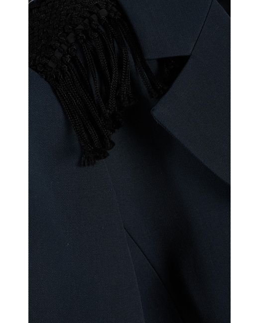 DIOTIMA Blue Garvey Mortimer Wool Twill Blazer