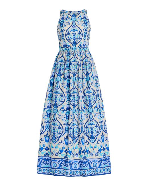 Cara Cara Blue Colomba Cotton Dress