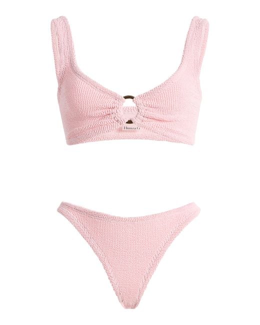 Hunza G Pink Julia Hoop Bikini