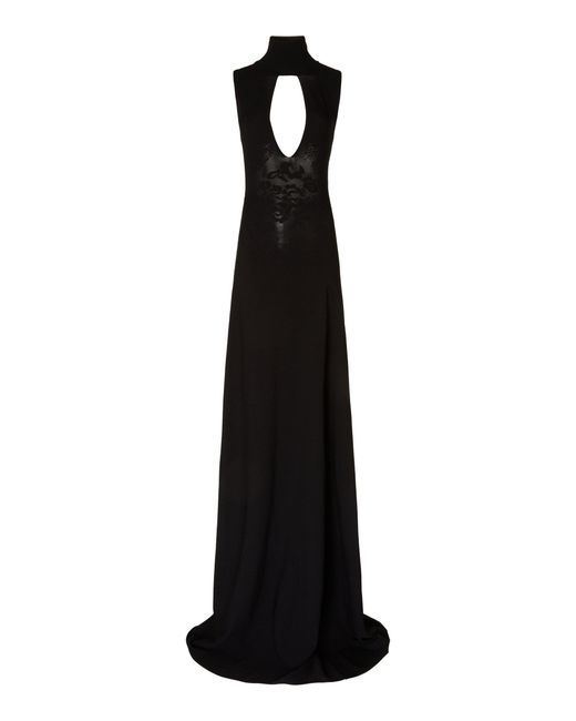 Victoria Beckham Black Cutout-detailed Maxi Dress