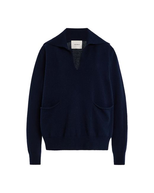 Lisa Yang Blue Surie Cashmere Sweater