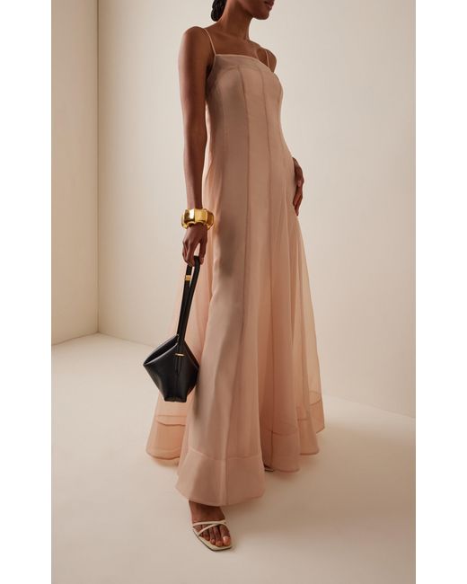 sachin and babi light blue dress Polka-dot chiffon midi dress in black - Dolce Gabbana main image 0