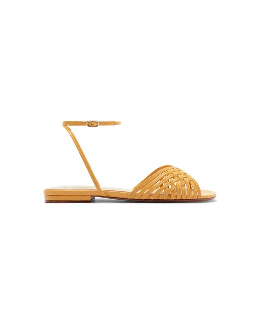 Alexandre Birman Metallic Lilian Leather Sandals