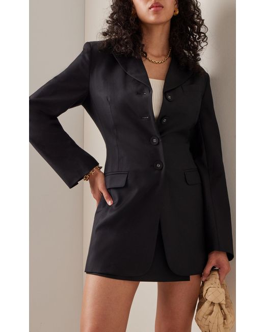 Anna Quan Sylvia Wool Jacket in Black 