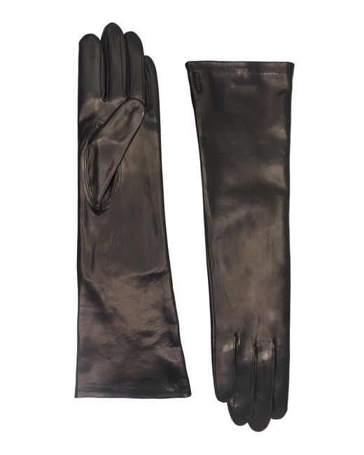 Agnelle Black Christina Leather Gloves