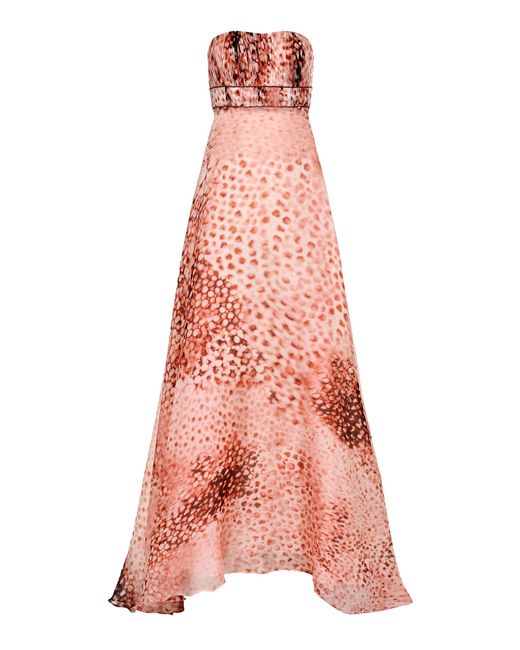 Francesca Miranda Pink Amapola Silk Maxi Dress