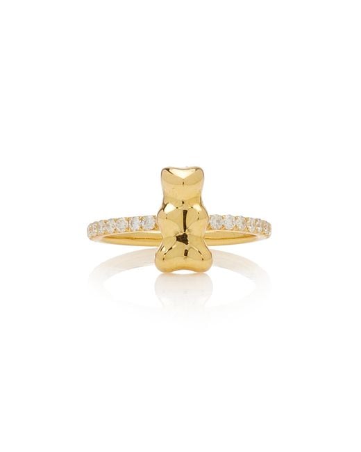 Lauren X Khoo Metallic Gummy Bear 18k Yellow Gold Diamond Ring