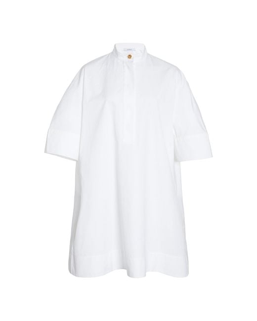 Givenchy White Cotton-Poplin Mini Dress