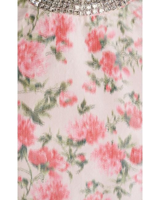 Giambattista Valli Pink Embellished Taffeta Mini Dress