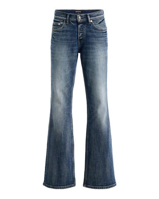EB DENIM Blue Miley Stretch Low-Rise Slouchy Bootcut Jeans
