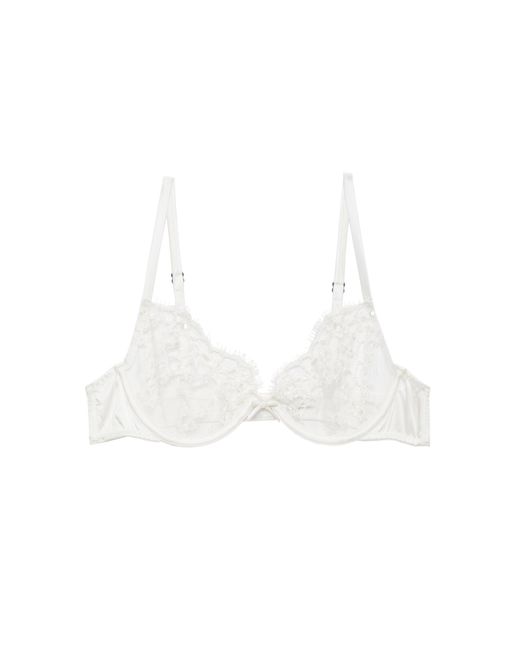 Fleur du Mal White X Galia Lahav Daphne Lace Demi Bra