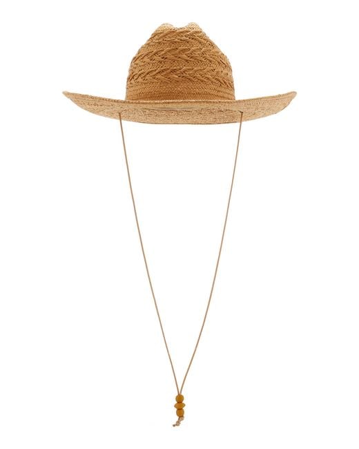 Lack of Color White Dakota Raffia Cowboy Hat