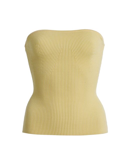 DL1961 Yellow Tube Top Instasculpt Rib