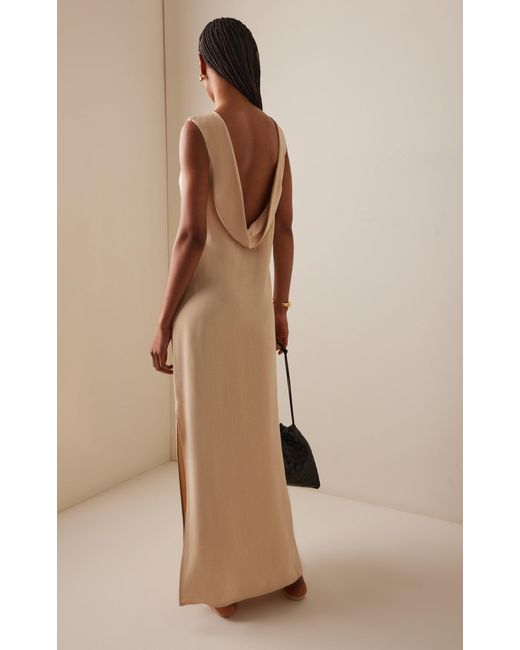 matteau open back dress Low Back Halter Dress - Black