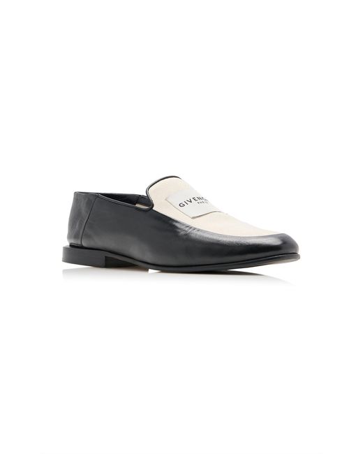 Givenchy Black Collapsable Canvas Loafers