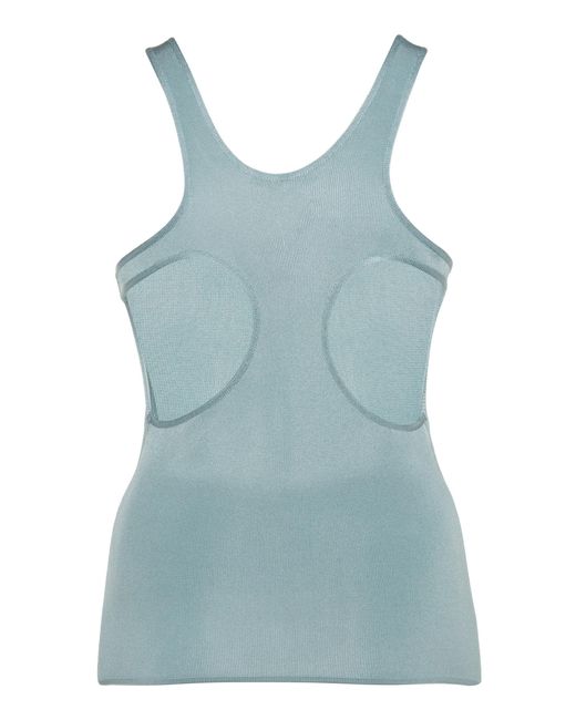 Tom Ford Blue Scoop Neck Tank Top