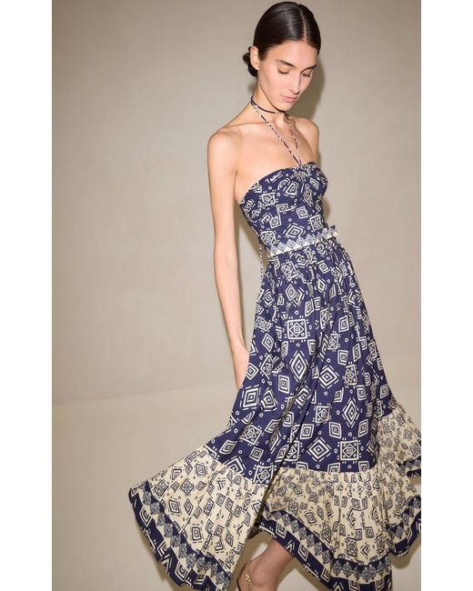 Alexis Blue Ella Cotton Dress
