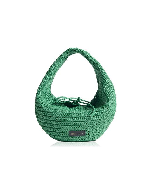 Khaite Green Olivia Medium Raffia Hobo Bag