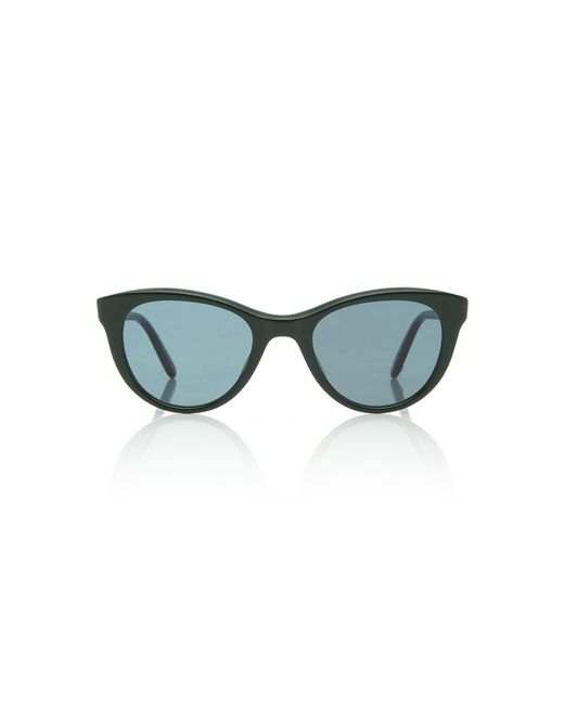 Garrett Leight Green X Clare V. Acetate Cat-eye Sunglasses