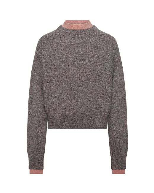 OSSOU Gray Jonas Alpaca-Wool Pullover