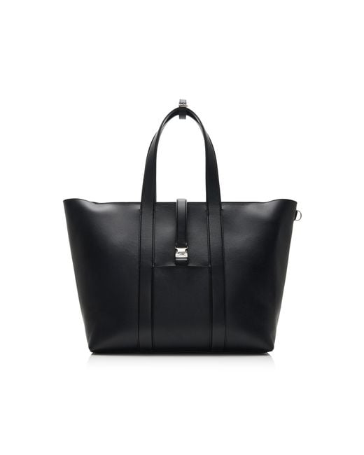 Moncler Genius Black X Ee72 By Edward Enninful Ee Leather Tote Bag