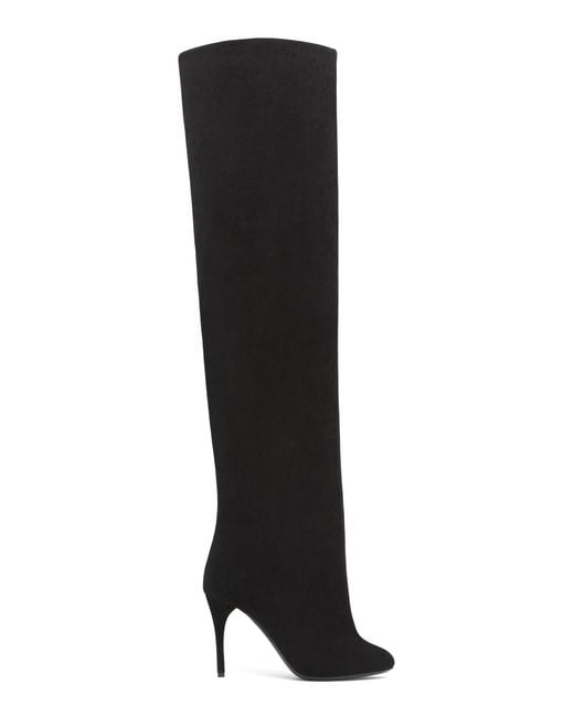 Alaïa Black Suede Over-The-Knee Boots