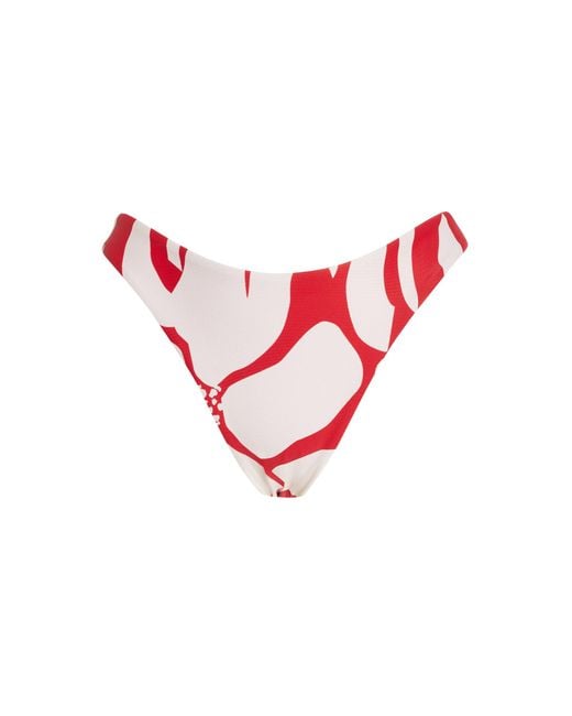 Ziah Red Classic Bikini Bottom