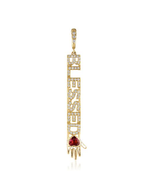 Eden Presley Metallic Blessed Mantra Pendant