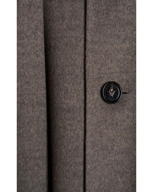 Bottega Veneta Brown Wool-cashmere Short Coat