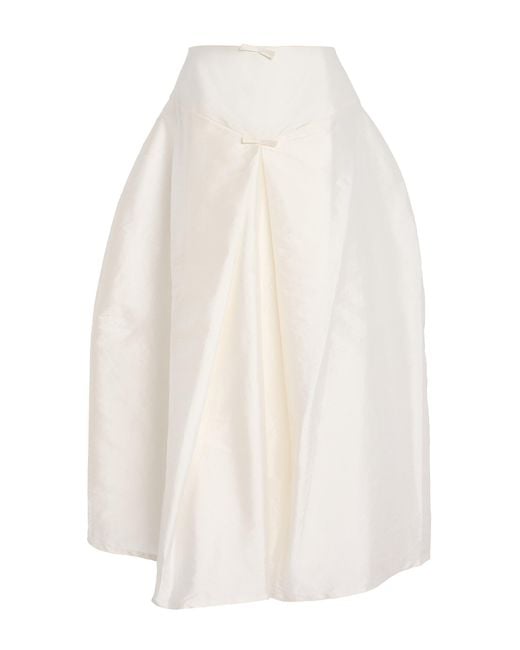 Marlies Grace White Exclusive Celeste Taffeta Skirt