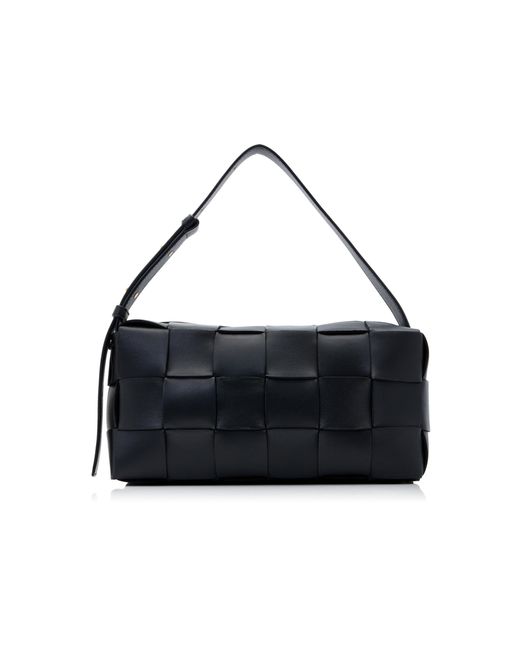 Bottega Veneta Black The Brick Cassette Leather Bag