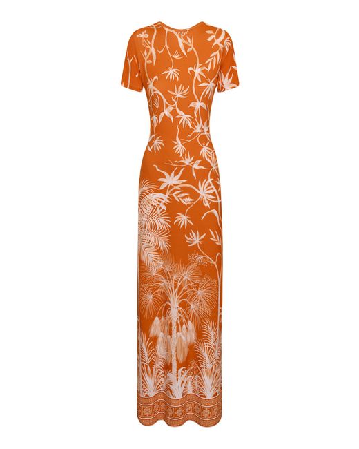 ANDRES OTALORA Orange Luma Maxi Dress
