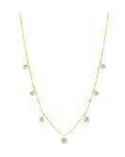 Graziela Metallic Medium Floating Diamond Necklace