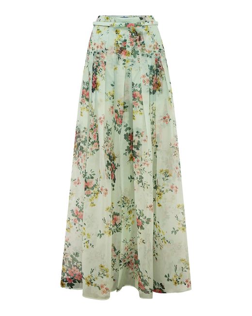 LEO LIN Green Juno Pleated Pants