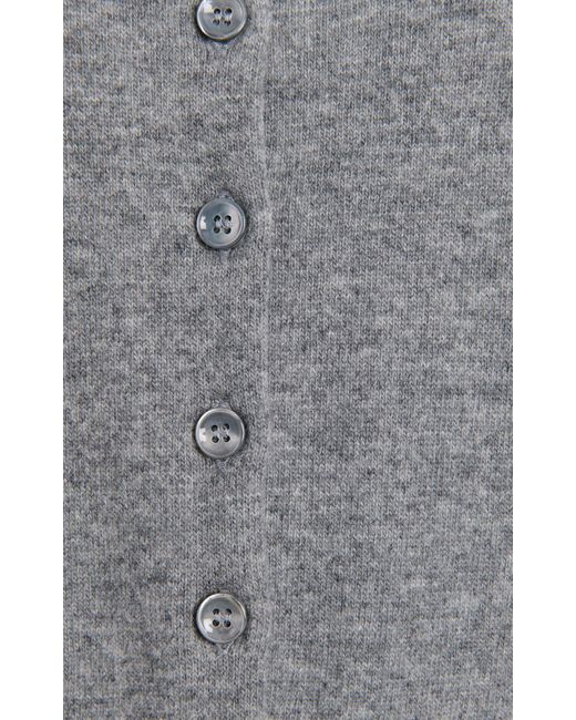 Maison Margiela Gray Knit Wool Cardigan
