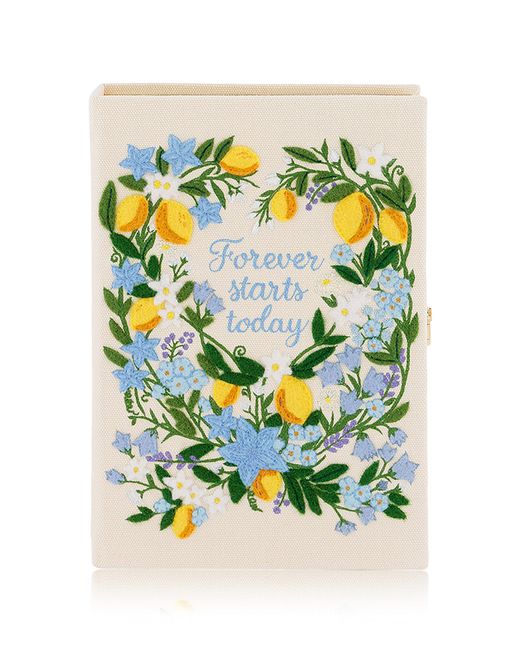 Olympia Le-Tan Natural Forever Starts Today Clutch