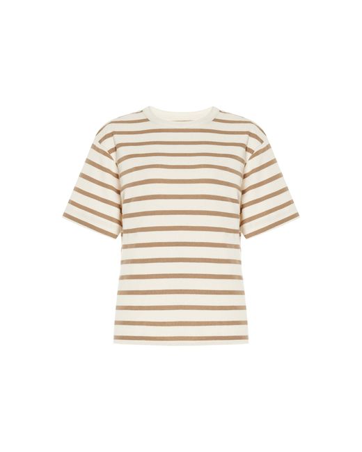 Citizens of Humanity White Goldie Striped Cotton-blend Jersey T-shirt for men