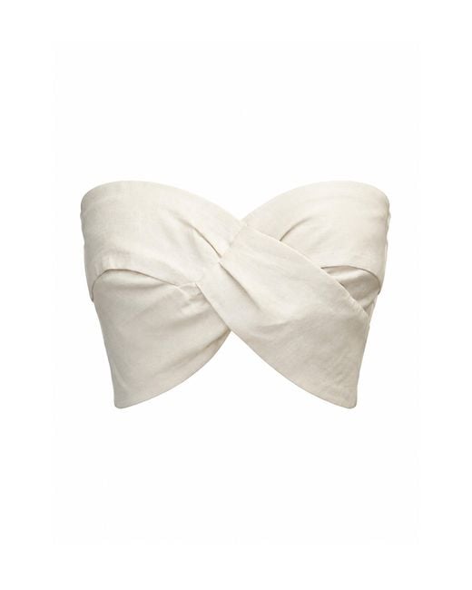 ANDRES OTALORA White Mar En Calma Linen Top