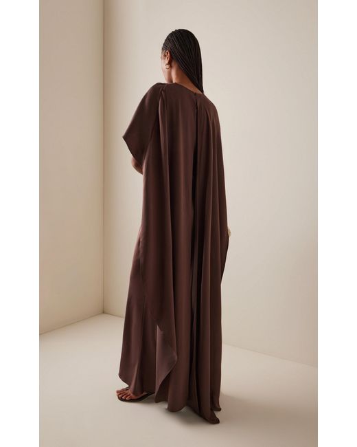 Jonathan Simkhai Brown Izel Cape Gown