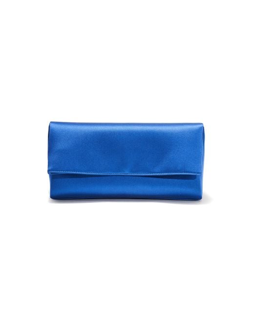 Carolina Herrera Blue Annie Satin Clutch