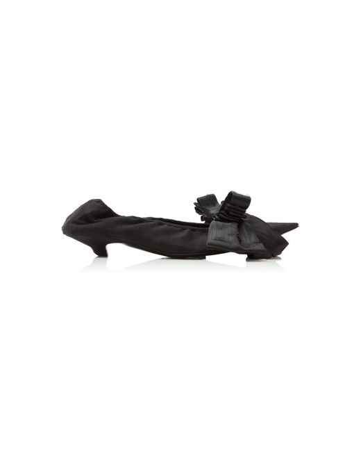 Balenciaga Black Louis Xv Satin Leather Pumps