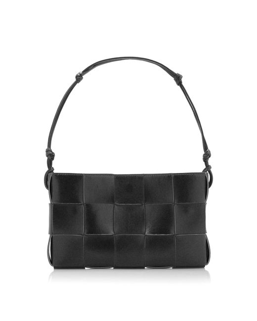 Bottega Veneta Black Pochette Leather Bag