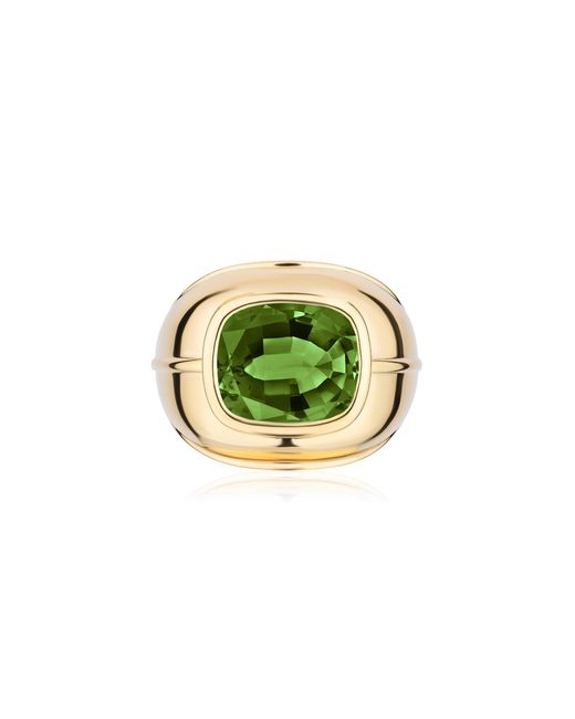 Goshwara Green Cushion Cut Tourmaline