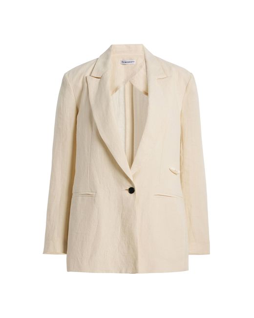 Kamperett Natural Exclusive Orere Linen Blazer