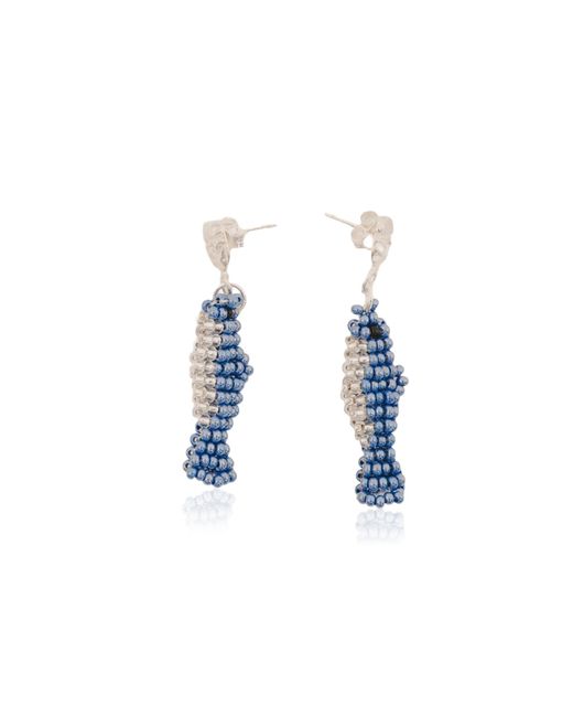 LIKE A BIRD Blue Peces Coralinos Earrings