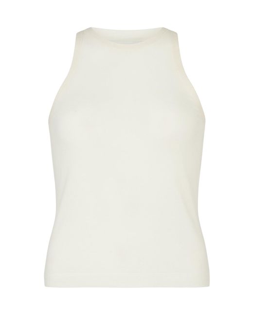 Conner Ives White Sheer Knit Tank Top