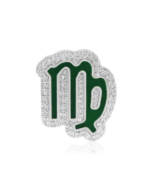 Ashna Mehta Green Virgo 18K Diamond Bag Charm