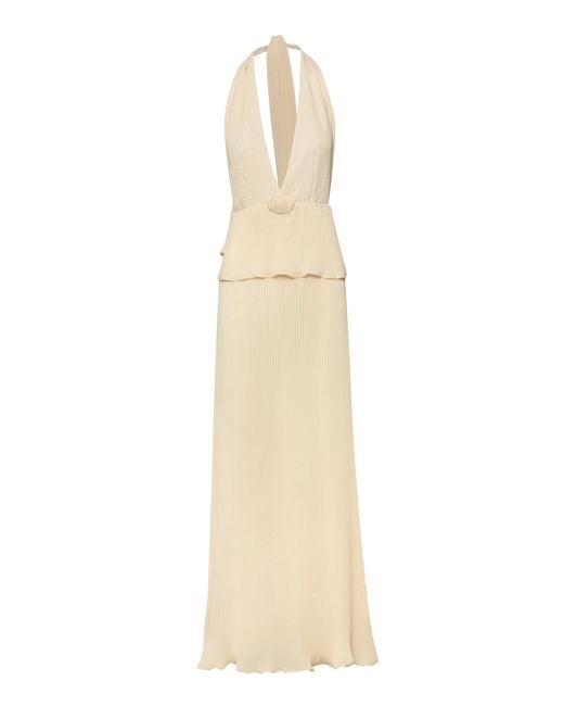 Baobab White Merida Shell-Detailed Maxi Dress