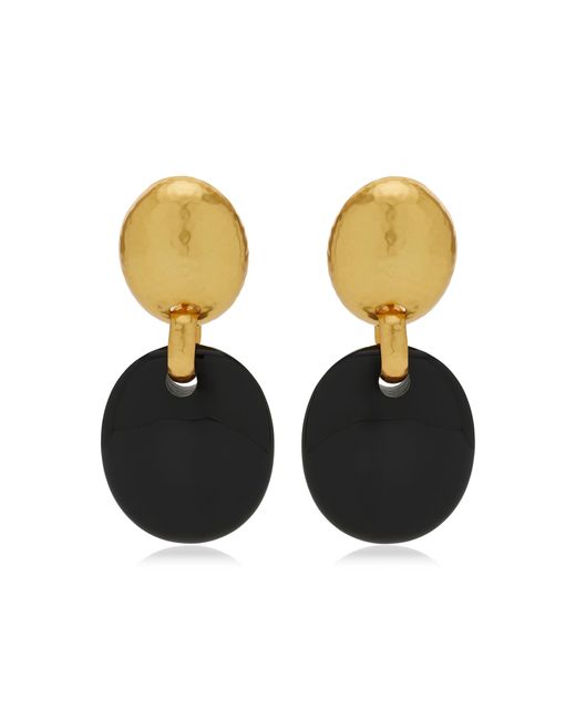 VALÉRE Black Jada 22L-Plated Brass Earrings